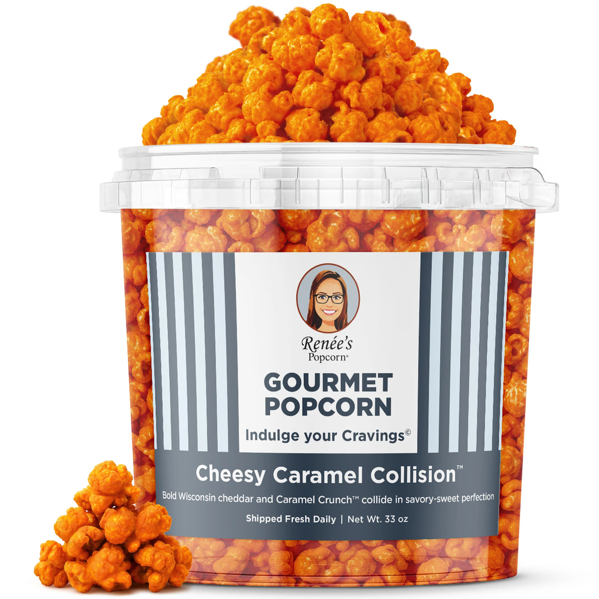 Cheesy Caramel Collision™ Connoisseur Popcorn 1.1 Gallon